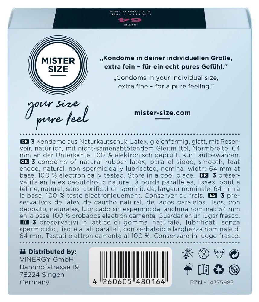 mister size 64mm pack of 3