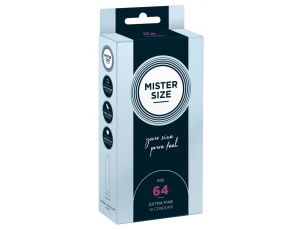 Prezerwatywy wegańskie Mister Size 64mm cienkie 22cm 10 szt