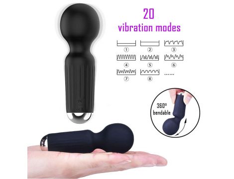 Stymulator łechtaczki mini B Series Magic fioletowy USB 20 programów - 8