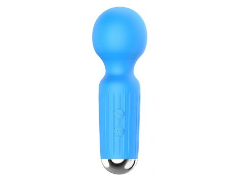Stymulator łechtaczki mini USB 20 programów niebieski B-Series Magic - 3