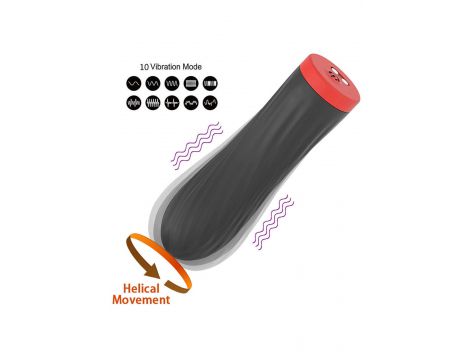 Wibrator mini silikonowy B Series Magic USB 10 trybów czarny - 2