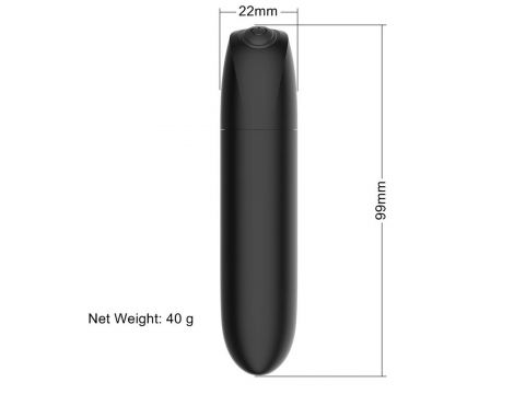 Potężny mini wibrator B Series Magic USB 20 trybów czarny błyszczący - 7