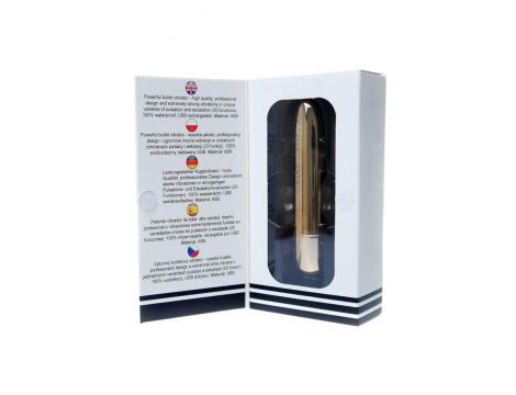 Mini wibrator potężny B Series Magic USB 20 trybów złoty - 3