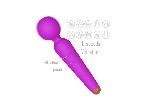 Stymulator łechtaczki Power Wand B Series Magic USB 10 funkcji cielisty - 7