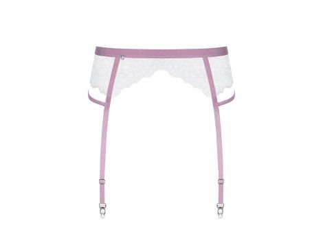 Pas do pończoch Obsessive Lilyanne biały L/XL - 5
