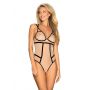 Body erotyczne Obsessive Nudelia beżowe S/M - 2