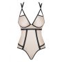 Body erotyczne Obsessive Nudelia beżowe S/M - 6