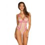 Body Obsessive Nudelia różowe ze złotą nicią L XL - 2
