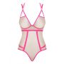 Body Obsessive Nudelia różowe ze złotą nicią L XL - 6
