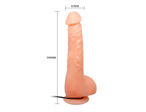 Wibrator realistyczny Baile Jasson 25 cm cielisty z przyssawką - 5