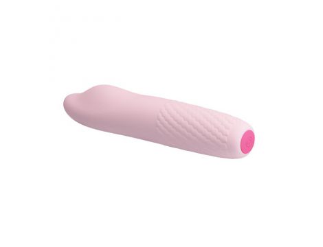 Mini wibrator Pretty Love Burke silikonowy różowy USB 4 wibracje 4 obroty - 3