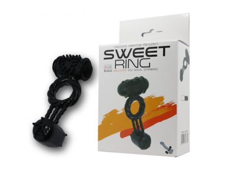 Pierścień erekcyjny wibrujący Baile Sweet teksturowany - 8