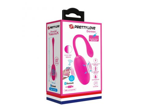 Bezprzewodowe wibrujące jajko Pretty Love Doreen 12 funkcji USB różowy - 8