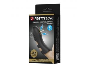 Nakładka na palec Pretty Love Pegasus elektrostymulacyjna czarna USB