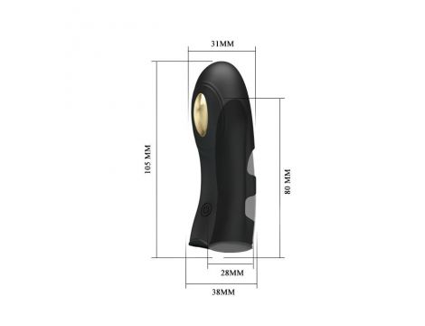 Nakładka na palec Pretty Love Pegasus elektrostymulacyjna czarna USB - 8