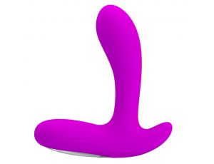 Masażer prostaty silikonowy Pretty Love Backie fioletowy USB 30 funkcji