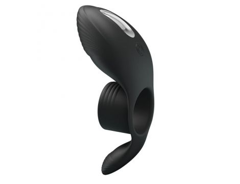 Pierścień erekcyjny wibrujący silikonowy Pretty Love 7 funkcji czarny USB