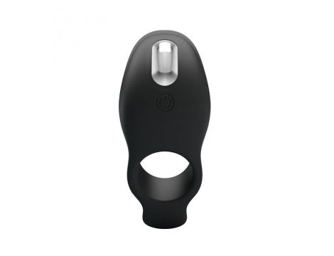 Pierścień erekcyjny wibrujący silikonowy Pretty Love 7 funkcji czarny USB - 2