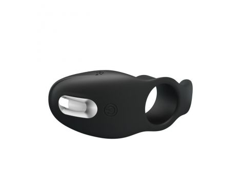 Pierścień erekcyjny wibrujący silikonowy Pretty Love 7 funkcji czarny USB - 4