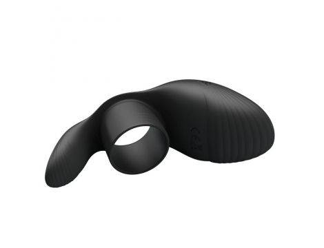 Pierścień erekcyjny wibrujący silikonowy Pretty Love 7 funkcji czarny USB - 7