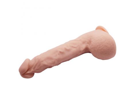 Realistyczne dildo zakrzywione Baile Jason 25 cm cieliste z przyssawką - 7