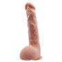 Realistyczne dildo zakrzywione Baile Jason 25 cm cieliste z przyssawką - 2