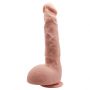 Realistyczne dildo zakrzywione Baile Jason 25 cm cieliste z przyssawką - 5