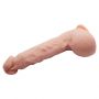 Realistyczne dildo zakrzywione Baile Jason 25 cm cieliste z przyssawką - 8