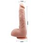 Realistyczne dildo zakrzywione Baile Jason 25 cm cieliste z przyssawką - 10