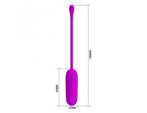 Bezprzewodowe wibrujące jajko Pretty Love Joyce fioletowe USB - 4