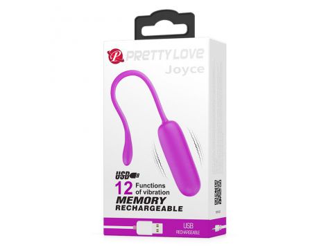 Bezprzewodowe wibrujące jajko Pretty Love Joyce fioletowe USB - 8