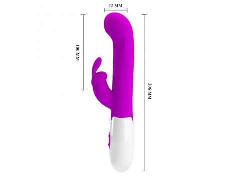 Wibrator króliczek silikonowy Pretty Love Centaur 30 funkcji fioletowy - 5