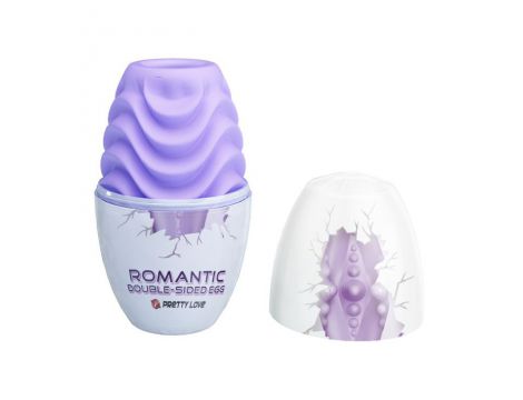Jajko masturbator Pretty Love romantyczne podwójne fioletowe - 3
