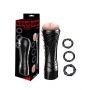 Masturbator wibrujący Quickies Pro Power Escorts 27 cm z cockringami - 2