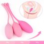 Kulki waginalne silikonowe Toyz4lovers różowe do Kegla 3 szt 15,5 cm - 3