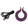 Pierścień erekcyjny wibrujący Couples Choice dwa silniki silikonowy USB - 22