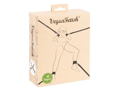 Zestaw do krępowania łóżka Vegan Fetish regulowany - 2