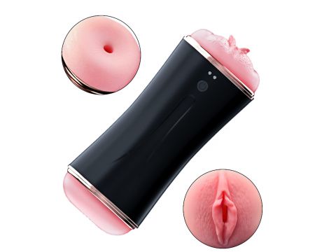 Dwustronny wibrujący masturbator B Series Fox USB - 7