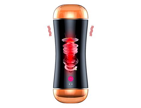 Dwustronny wibrujący masturbator B Series Fox USB - 12
