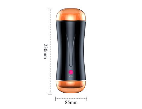 Dwustronny wibrujący masturbator B Series Fox USB - 9