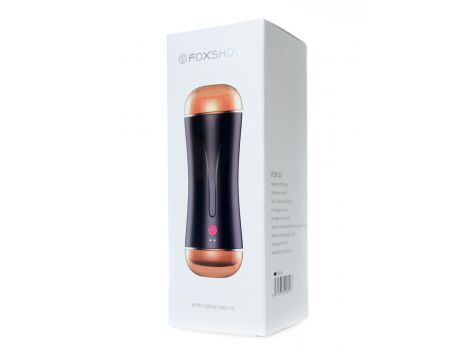 Dwustronny wibrujący masturbator B Series Fox USB - 13