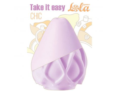 Masturbator Take it Easy Chic fioletowy TPE 7 cm
