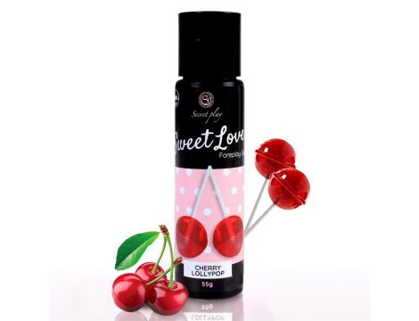 Jadalny żel smakowy wiśniowy lizak Secret Play 60 ml