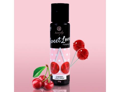 Jadalny żel smakowy wiśniowy lizak Secret Play 60 ml - 4