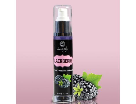 Lubrykant jeżynowy rozgrzewający do całowania Secret Play 50 ml - 3