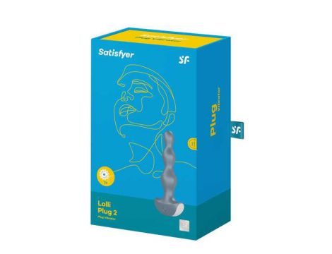 Wibrator analny Satisfyer Lolli Plug 2 lodowy niebieski USB - 5