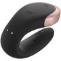 Wibrator Satisfyer Double Love dla pary czarny silikonowy USB 9cm - 4
