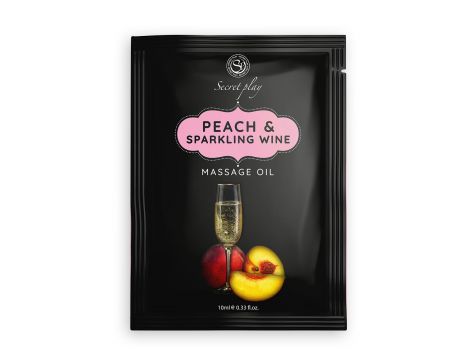 Olejek do masażu brzoskwinia i wino musujące Secret Play 10 ml - 4