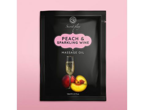 Olejek do masażu brzoskwinia i wino musujące Secret Play 10 ml - 5