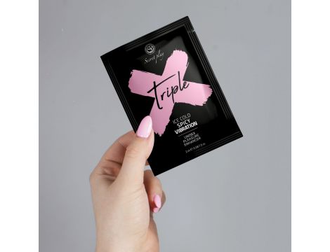Żel Triple X Secret Play 3w1 unisex 2 ml - 3